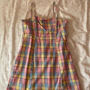Pastel plaid dress